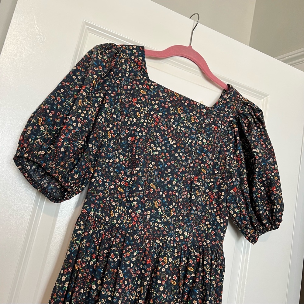 Doen Dune dark floral midi dress in Liberty of London Donna Leigh print S - Picture 4 of 14